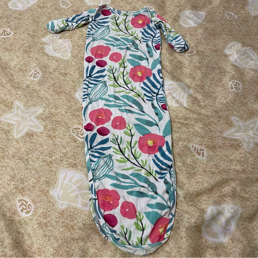 Milkmaid Goods Baby Girls’ Knotted Gown Floral Size Newborn